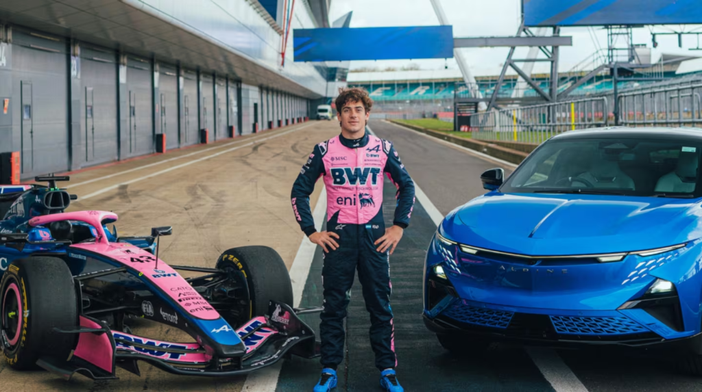 Franco Colapinto, piloto de Alpine que próximamente estará en Argentina para una exhibición de Fórmula 1. 